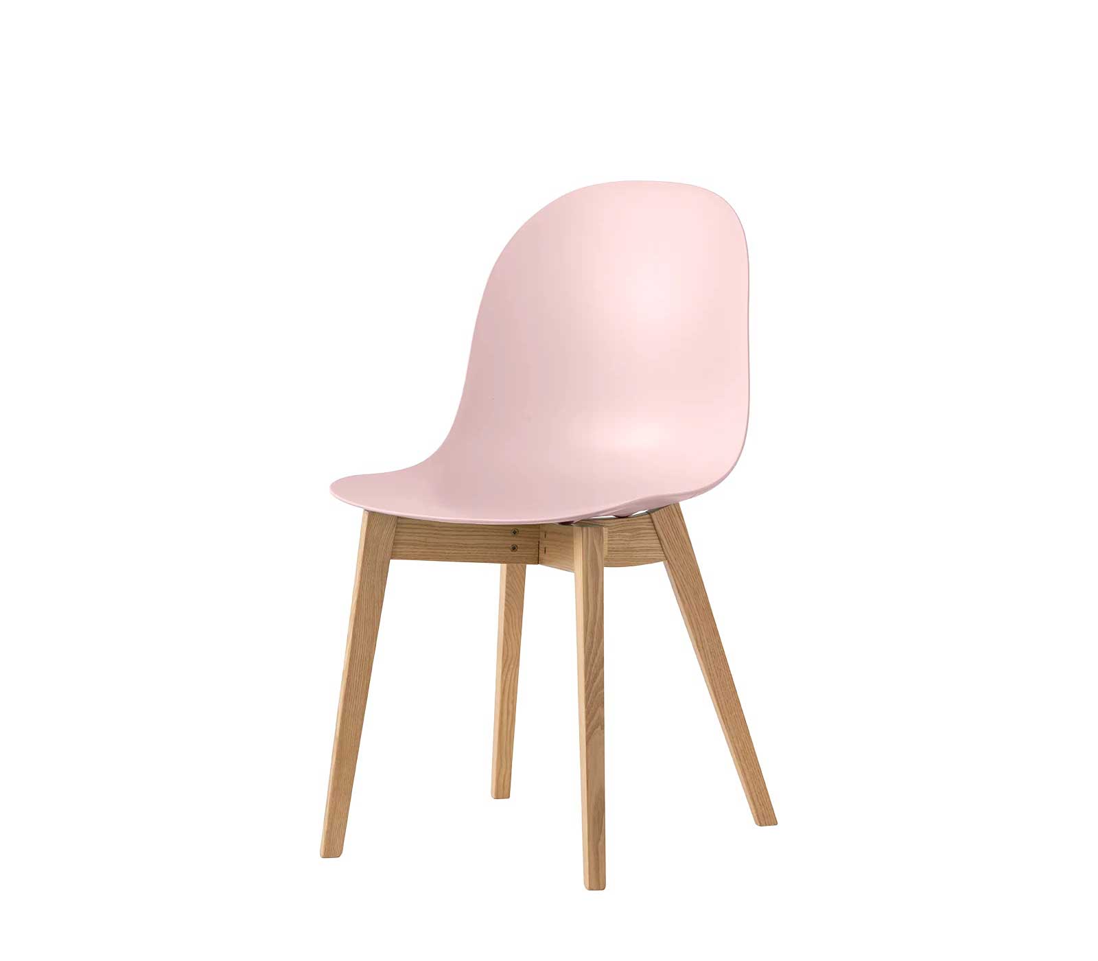 Sedia senza braccioli Connubia Academy con sedile in policarbonato e struttura in legno massello